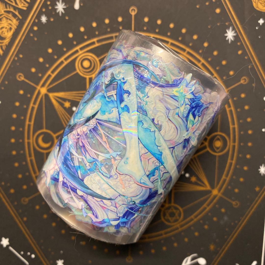 T】海外 10m巻 貝殻光/銀マスキングテープ 人物系 女の子/男の子