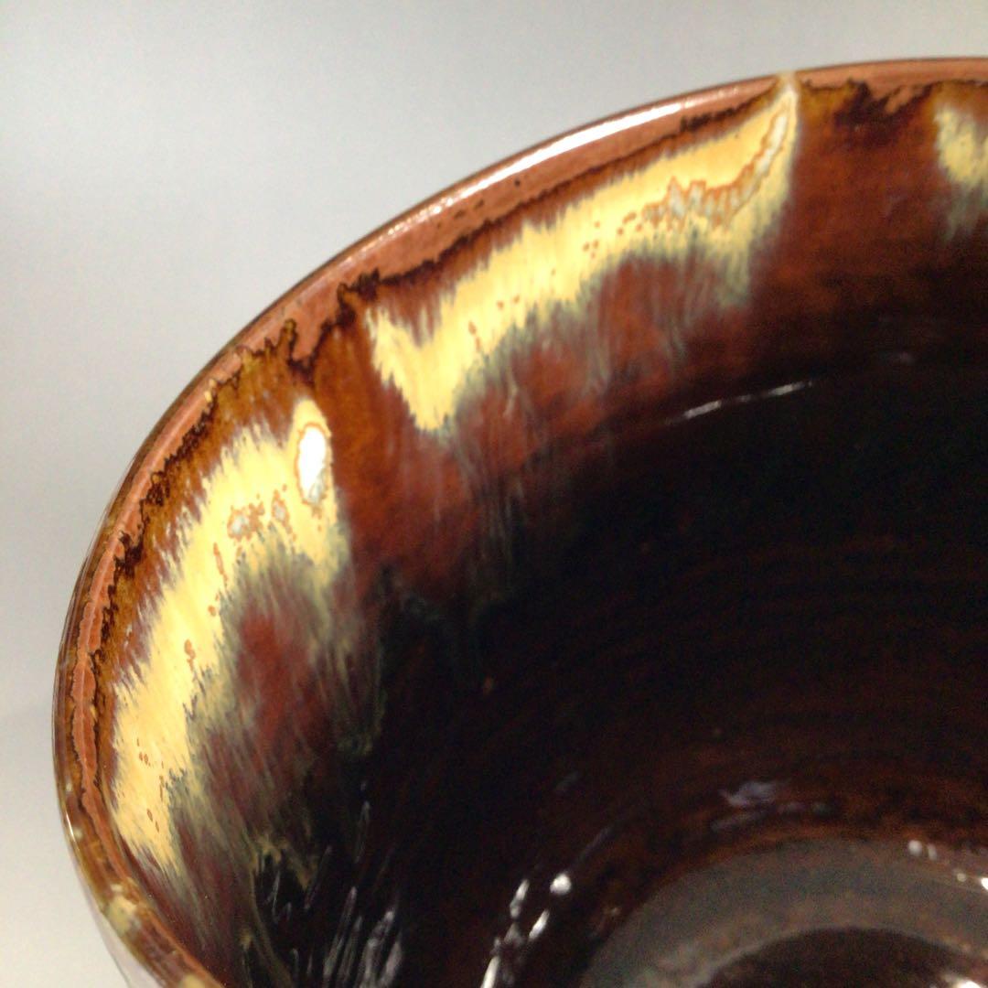 Ｐ６５５　水指　『高取焼』『鬼丸雪山造』　共箱　茶道具