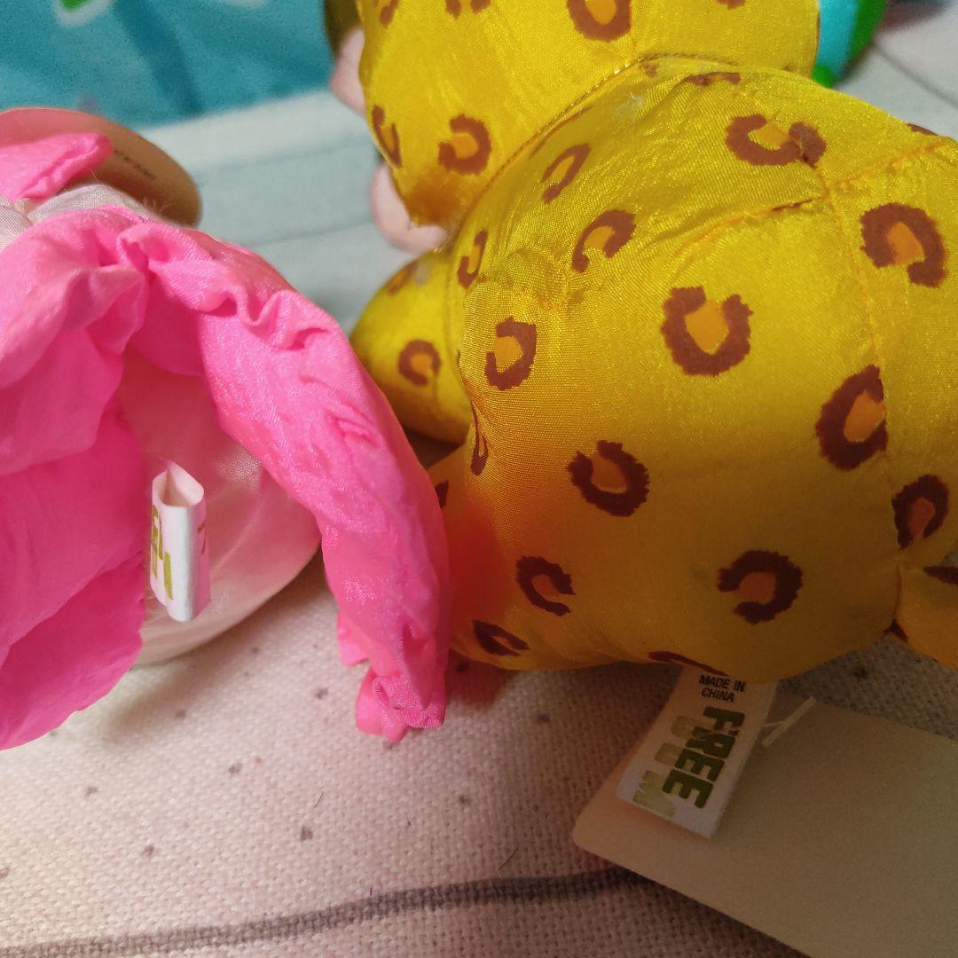 フリーダム ぬいぐるみ シャカシャカ ナイロン 金魚 サル インコ 鳥 レトロ