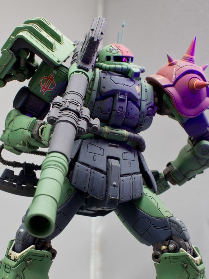 復讐のレクイエム」HG 1/144 ザクII F型チャブス機 全塗装 完成品