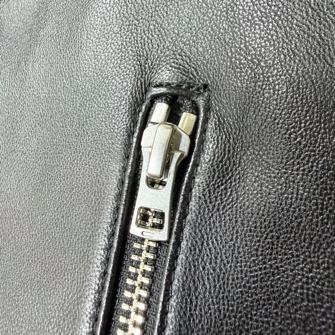 美品】希少Lサイズ LIDNM リドム シングルライダース ダウンジップ