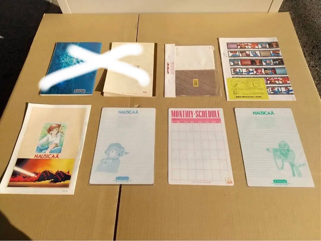 O-1232】風の谷のナウシカ ノート 下敷き 映画 パンフレット 80年代