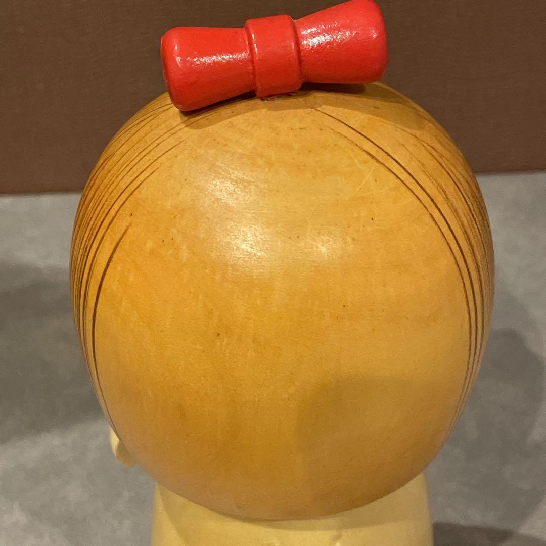 こけし 2体セット 宮下はじめ 作 菊童子 おとめ菊 大きめ 昭和 札 箱 あり