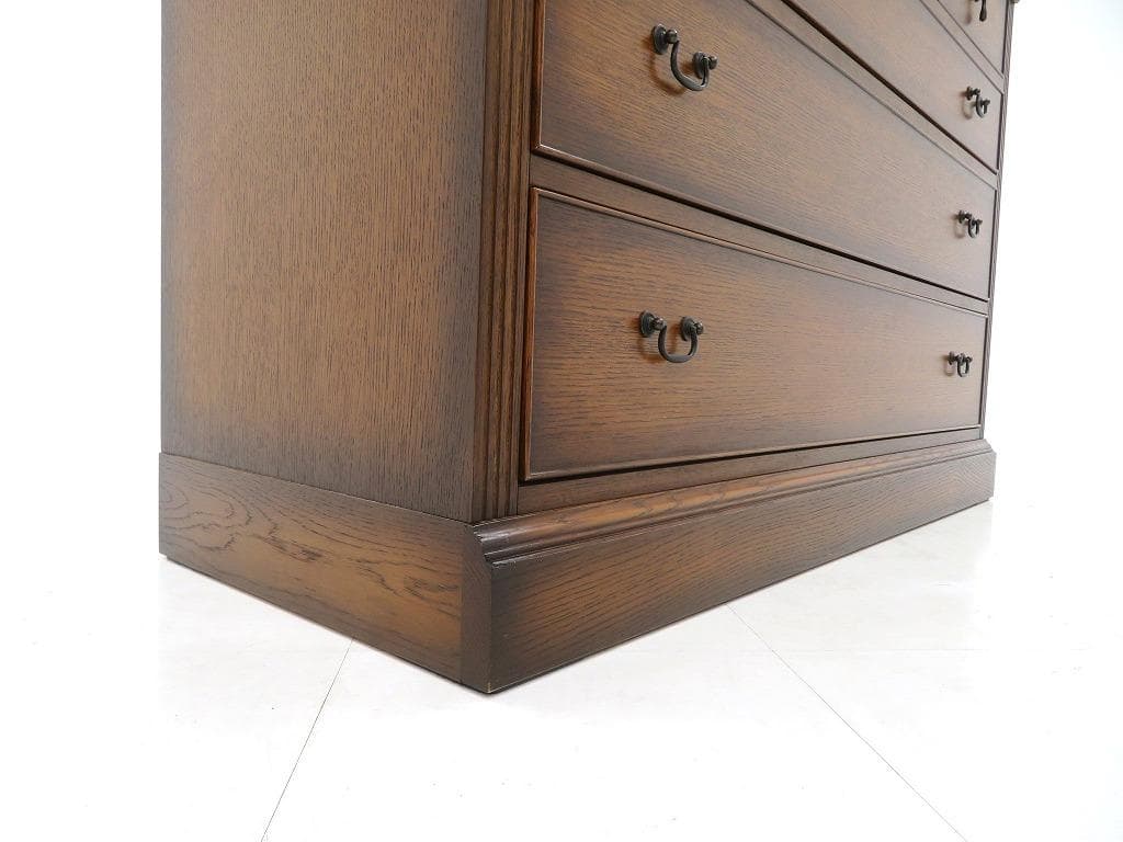 展示品 上坂木材 オーク材 ブルックス 4段 チェスト 整理箪笥 キャビネット