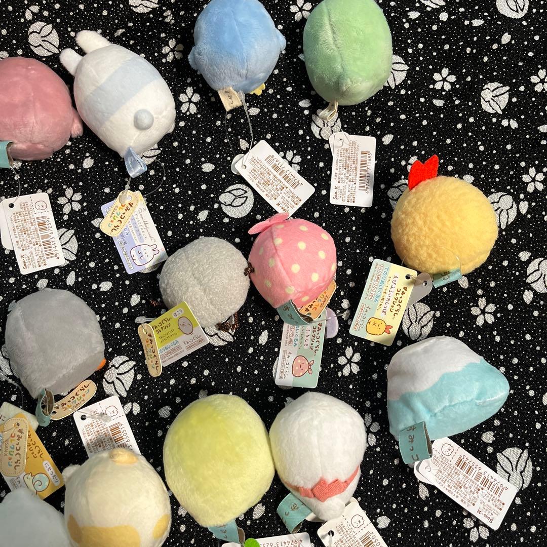 すみっコぐらし　てのりぬいぐるみ　タグ付き　15点セット　えび　うさぎ　他