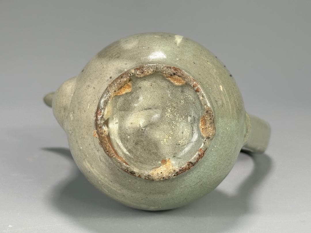 韓国美術 高麗～李朝時代 高麗青磁 象嵌魚柳文 急須 水注 金