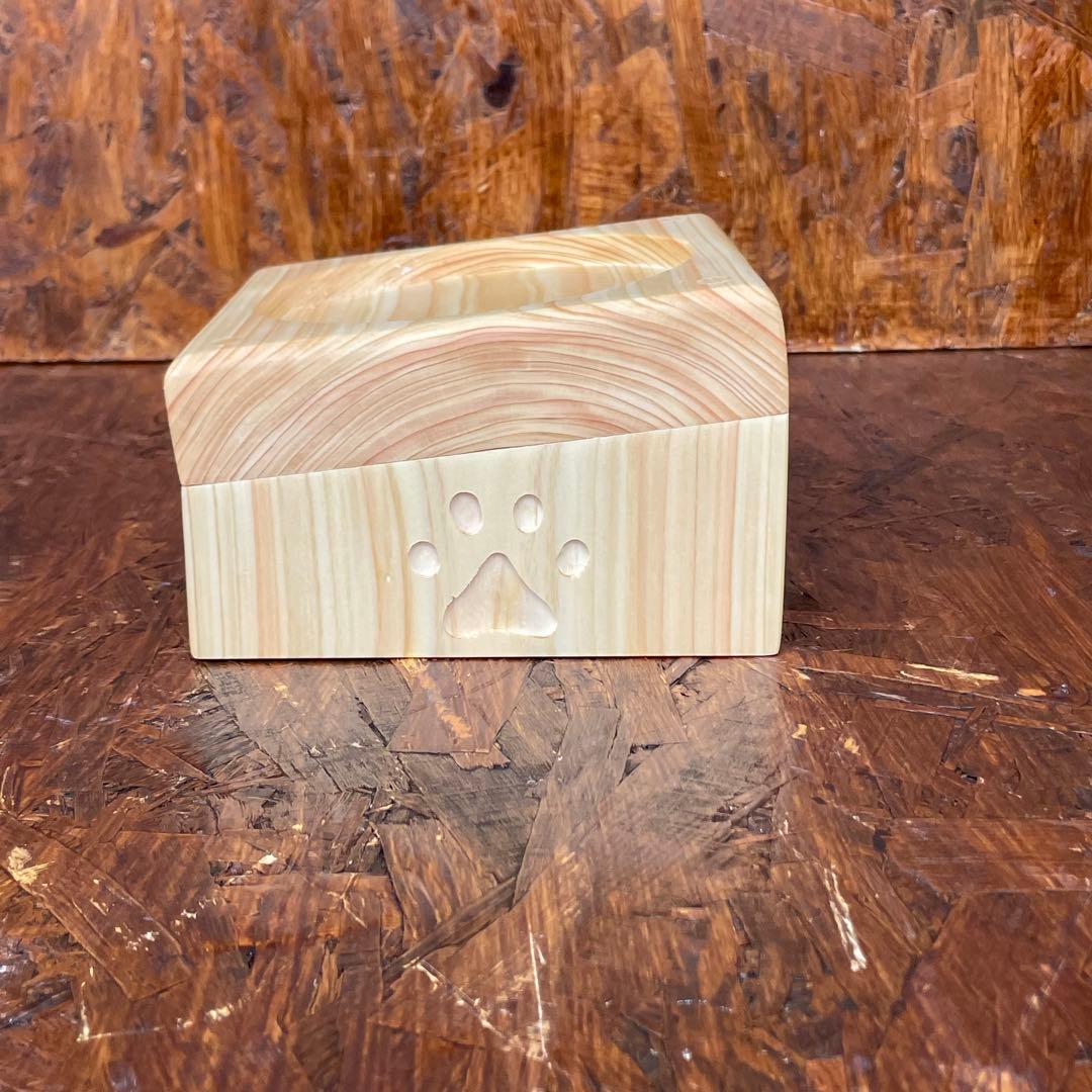 meme　国産ひのき　カウンターチェアー　ペット用食器台　セット