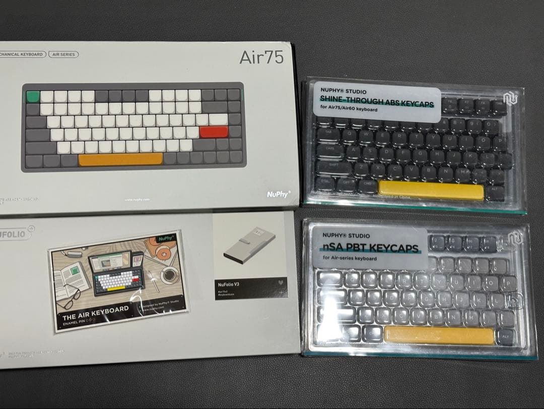 Nuphy air75 v2 cowberry +キーキャップ2種+おまけ