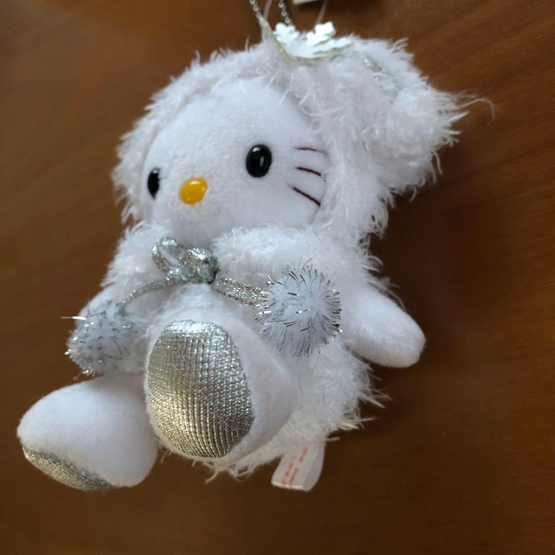 ぬいぐるみキーホルダー　キティちゃん（トナカイ、シロクマ、ウサギ）【３個セット】