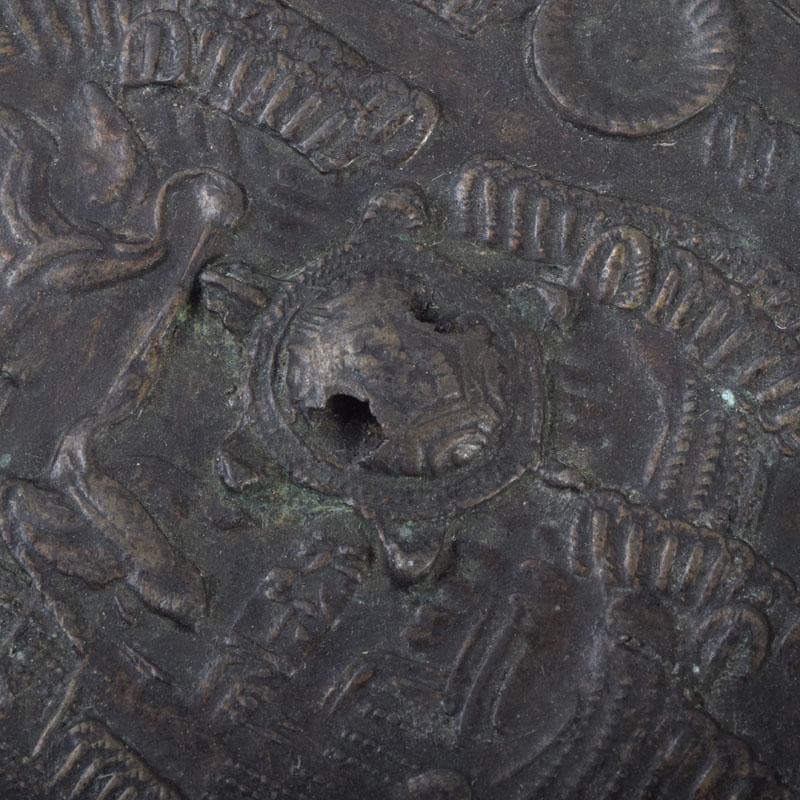 中国 古銅 銅鏡 古鏡 紙鎮 文鎮 2点 C 9214 - メルカリ