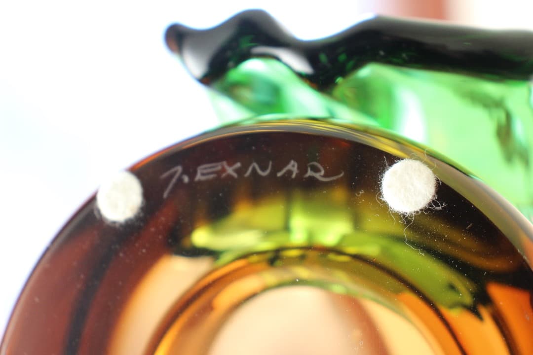 チェコ クリスタル ボヘミアングラス 物入れ ヨセフ・エクナー - メルカリ