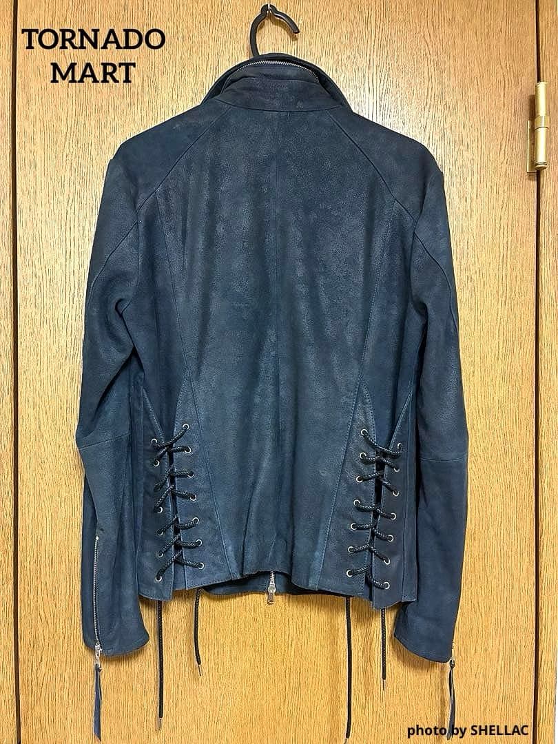 TORNADO MART ゴートスキン バックレースアップ ライダース TORNADO MART（トルネードマート） 6.6万 M グローブシープ ドレープ