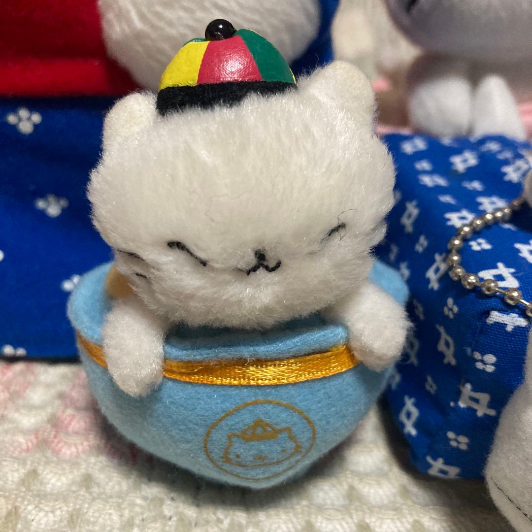 にゃんにゃんにゃんこ　にゃんこ温泉　おかみ　ぬいぐるみ　他3こセット　中古品