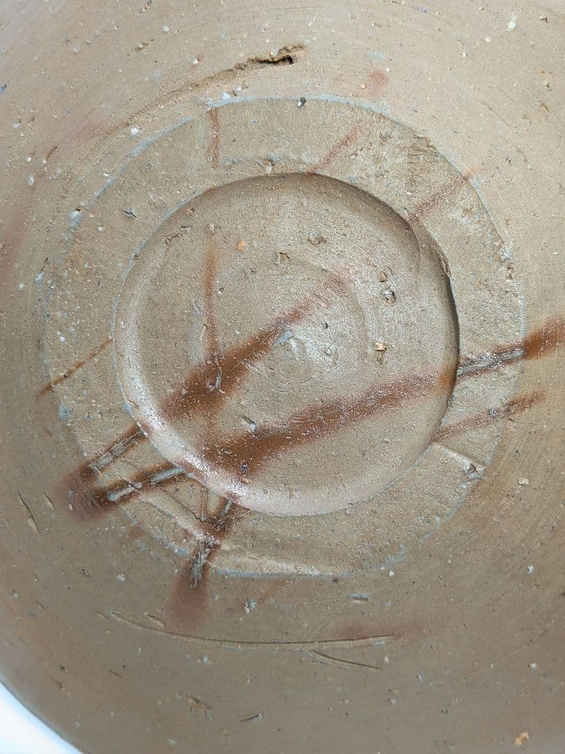 人間国宝 藤原雄 備前焼 緋襷中皿 共箱 和食器 菓子器 菓子鉢 菓子皿