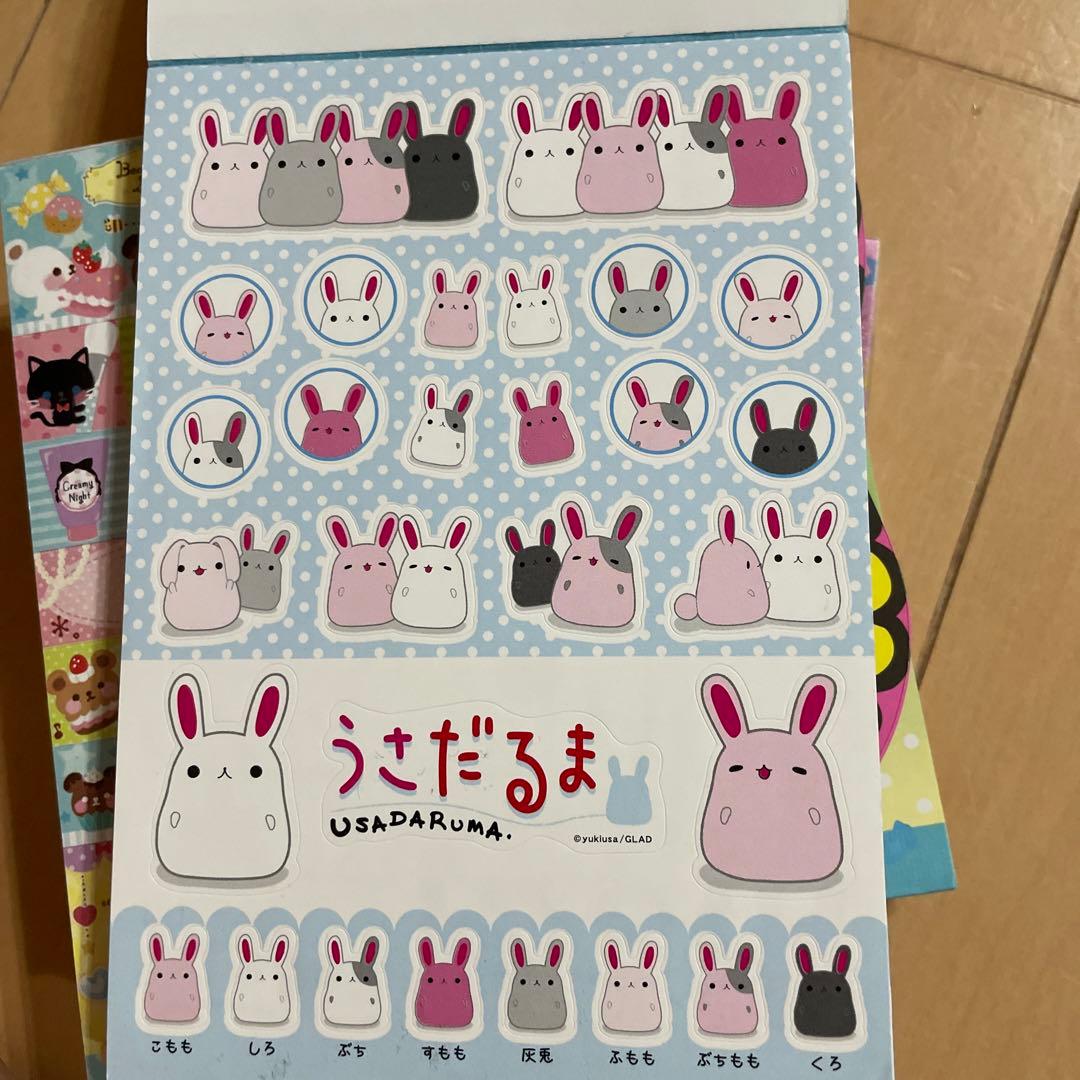 平成レトロ メモ帳 まとめ売り 動物 ネコ うさぎ お札 シール帳一冊含む 12