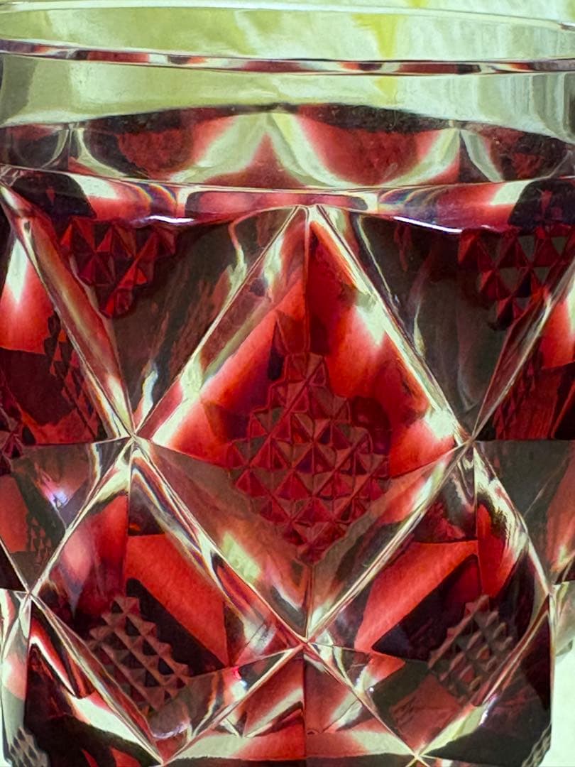 希少】薩摩切子脚付杯 復元島津 ✨ガハハ本舗お宝倉庫市