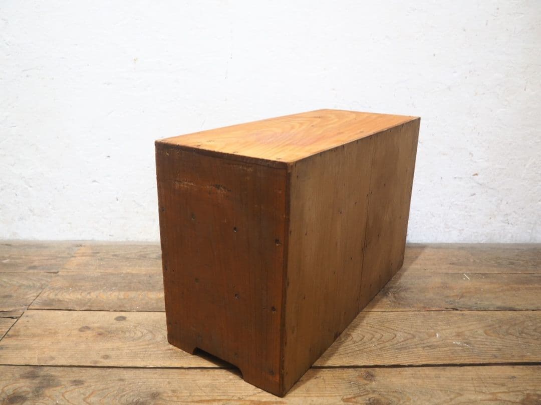 1263 アンティーク 引き出し6杯の収納棚 陳列台 ケース チェスト レトロ