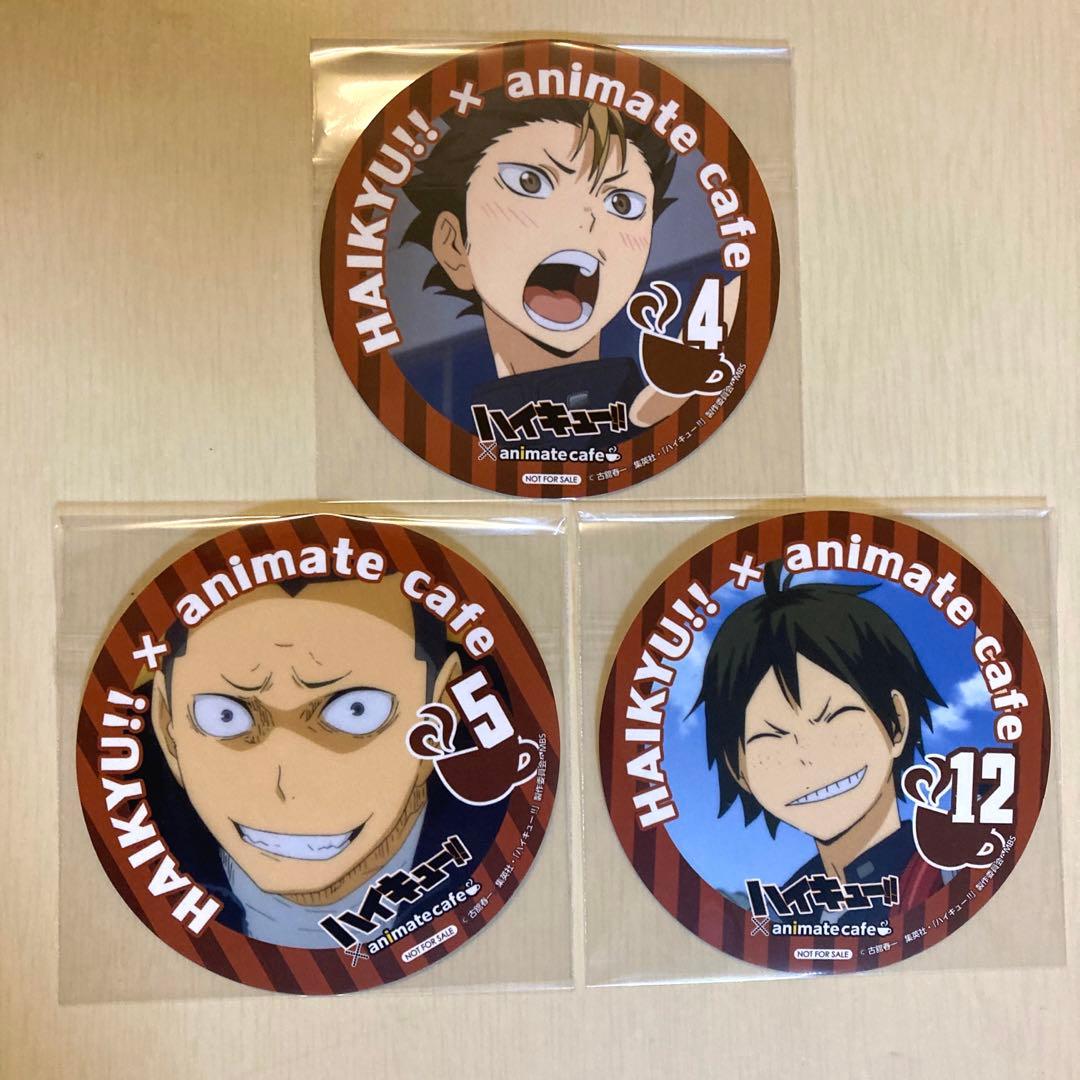 ハイキュー アニカフェ 西谷 ホログラム コースター