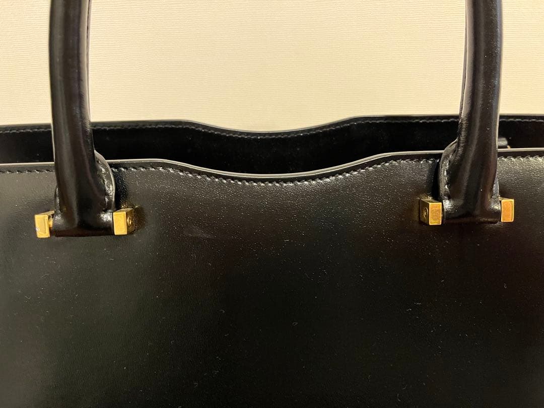 ル*フ様 SAINT LAURENT ブラック ハンドバッグ　アップタウン