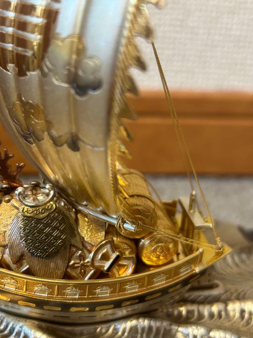 銀製 宝船 武比古作 6号(房)銀船 本体SILVER985