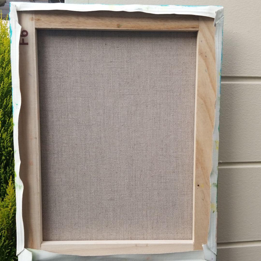 油絵 専用 自転車に乗るエースくん