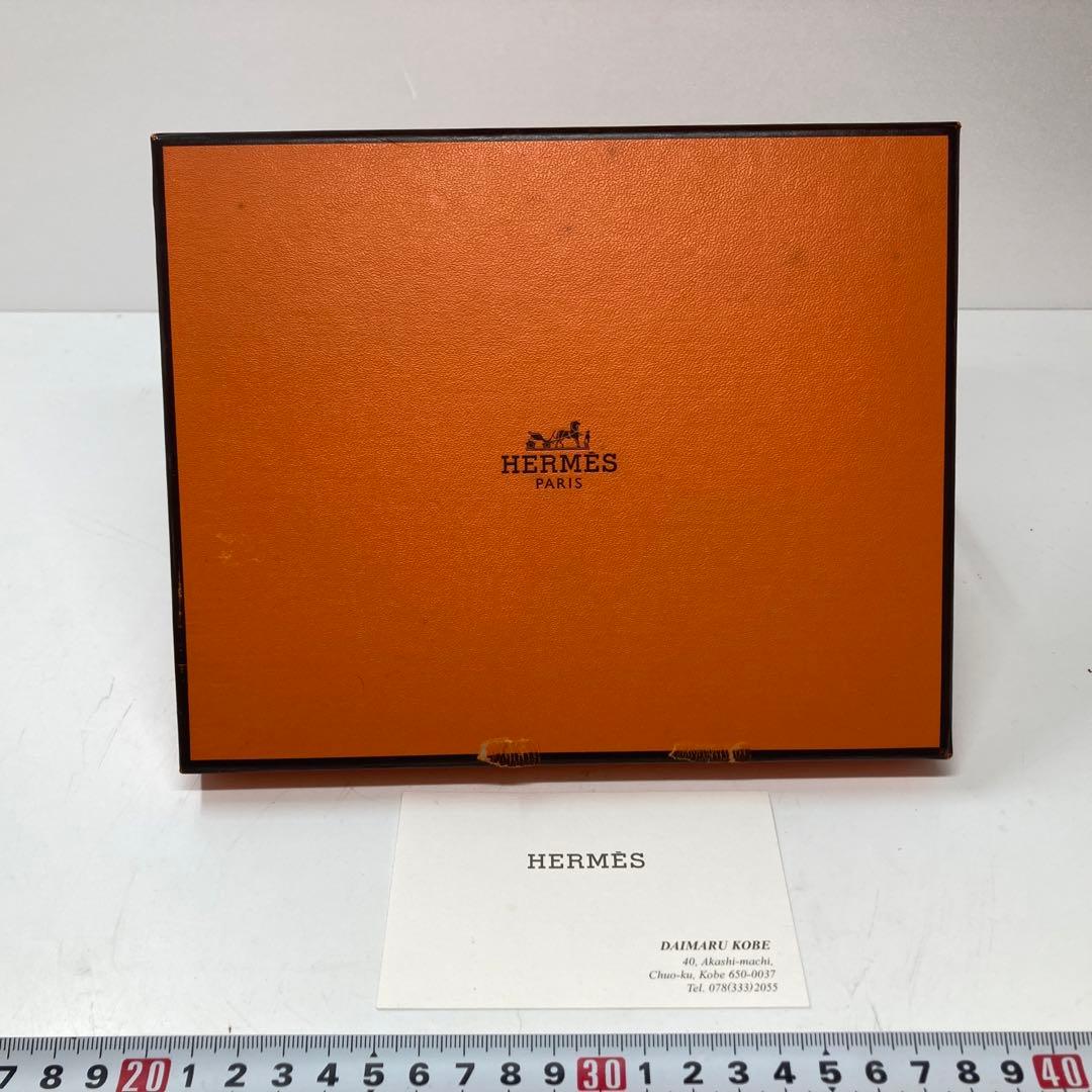 エルメス シェーヌダンクル スクエアプレート 箱付 タニチ横16cm 縦12cm