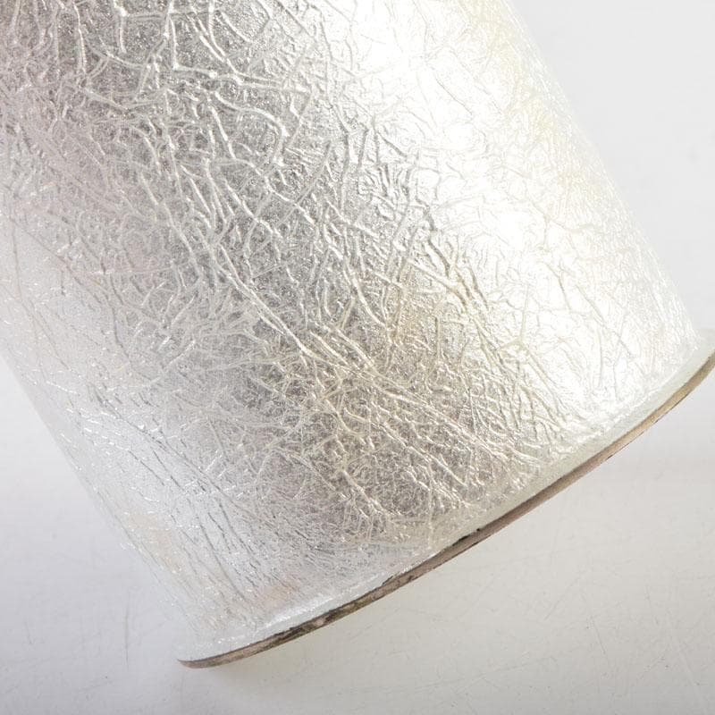 七宝焼 桃釉 花文 花瓶 箱付 V 9150