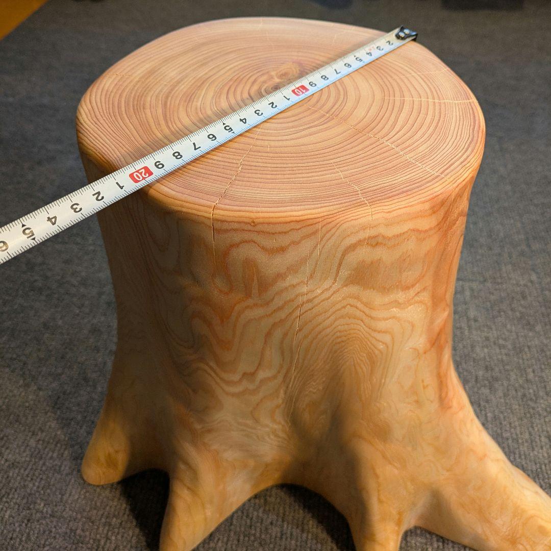 Ai　　檜　切り株　丸太　椅子　スツール　 高さ約32㎝