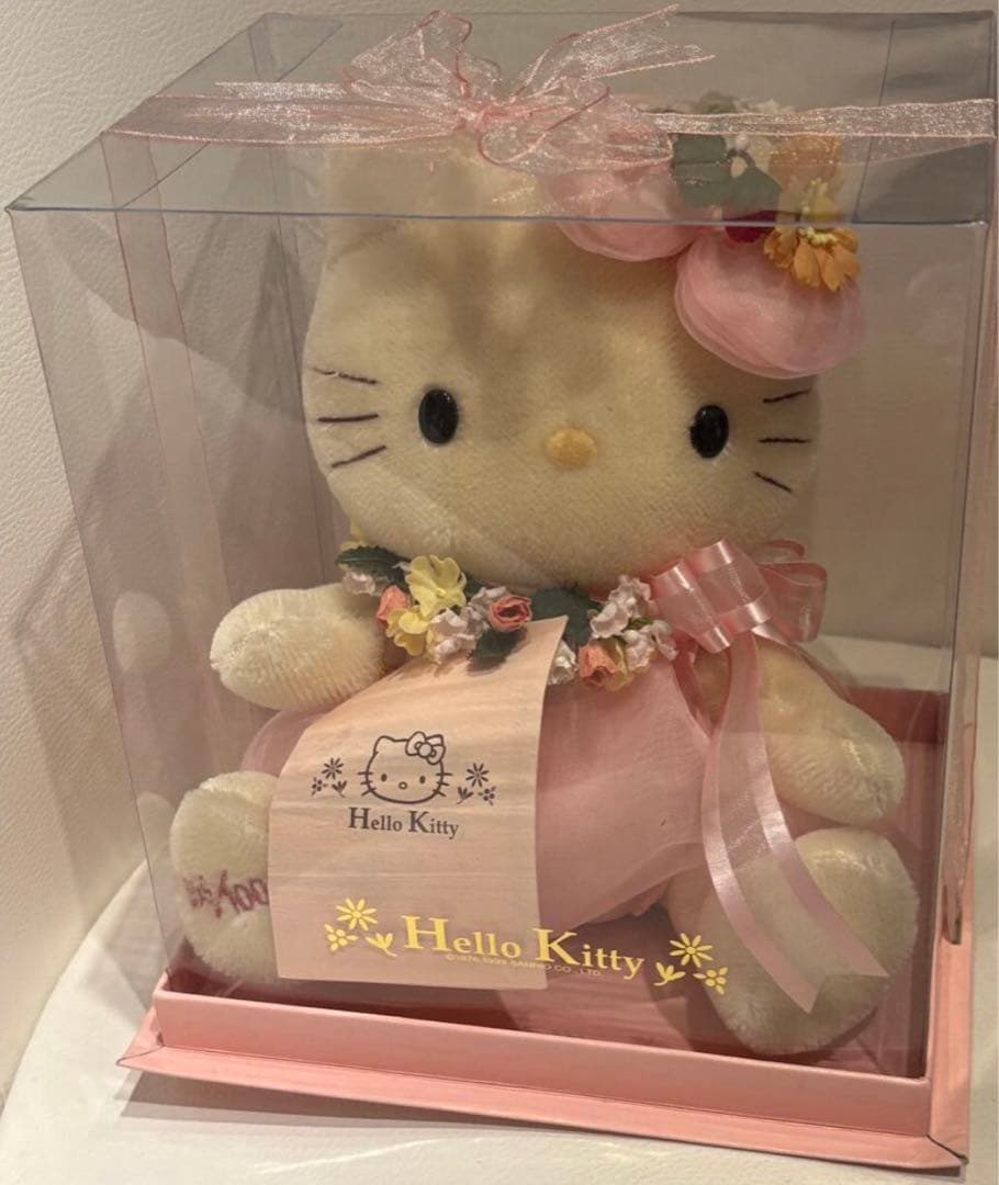 ハローキティ 25周年記念 1000体限定 モヘアドール　新品 レア　レトロ