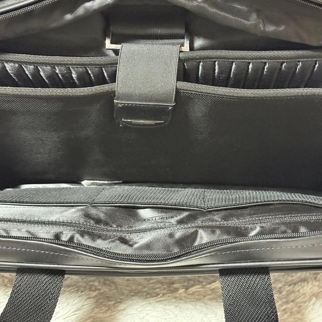 未使用✨ゼロハリバートン　レザー　ビジネスバッグ　ブラック　大容量　2way