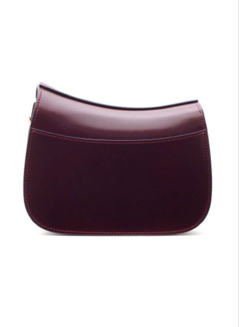 いたがき　バーガンディ レザー ハンドバッグ