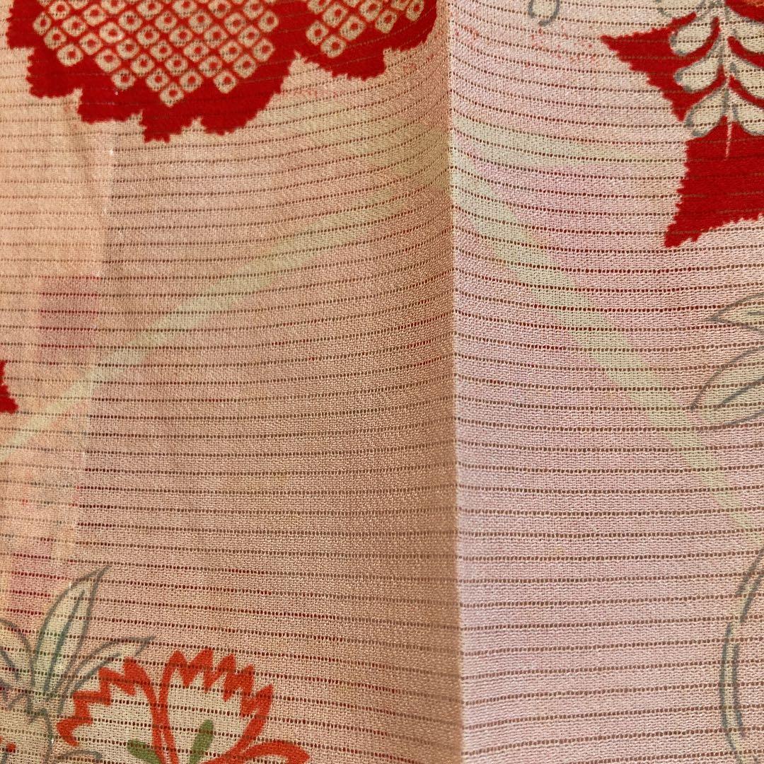 アンティーク 正絹 絽縮緬 襦袢 中振袖