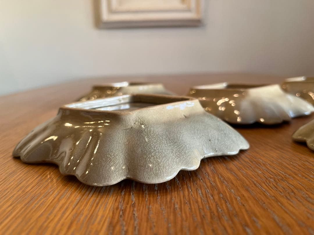 古瀬戸 御深井焼 菊皿 輪花皿 【5客】 - メルカリ