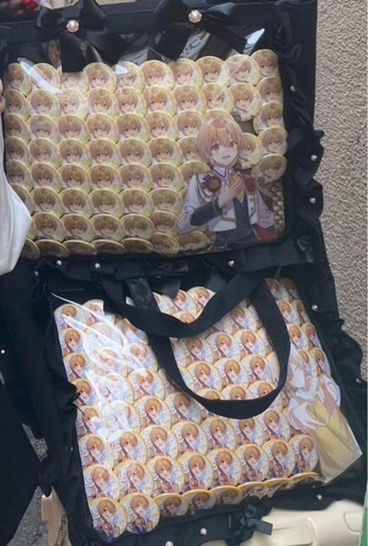 Bすとぷり☆痛バ☆るぅとくんバッグ 完成済み ブラック ショルダー