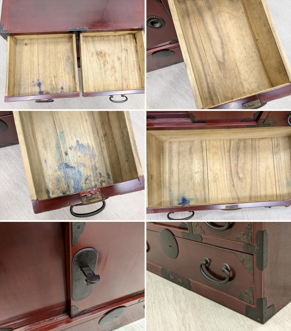 引戸 時代小物箪笥 タンス 箪笥 たんす 収納 小引き出し 小振り 抽斗 民藝