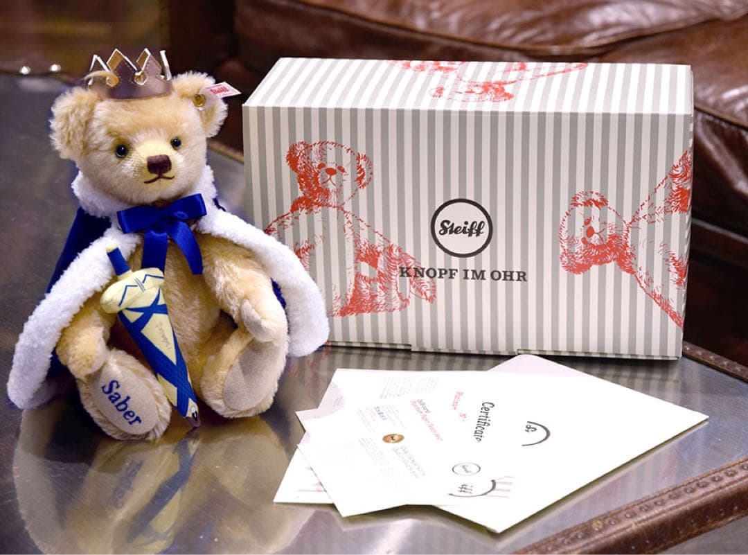 【匿名配送】Fate 15thシュタイフ コラボテディ セイバー エクスカリバー