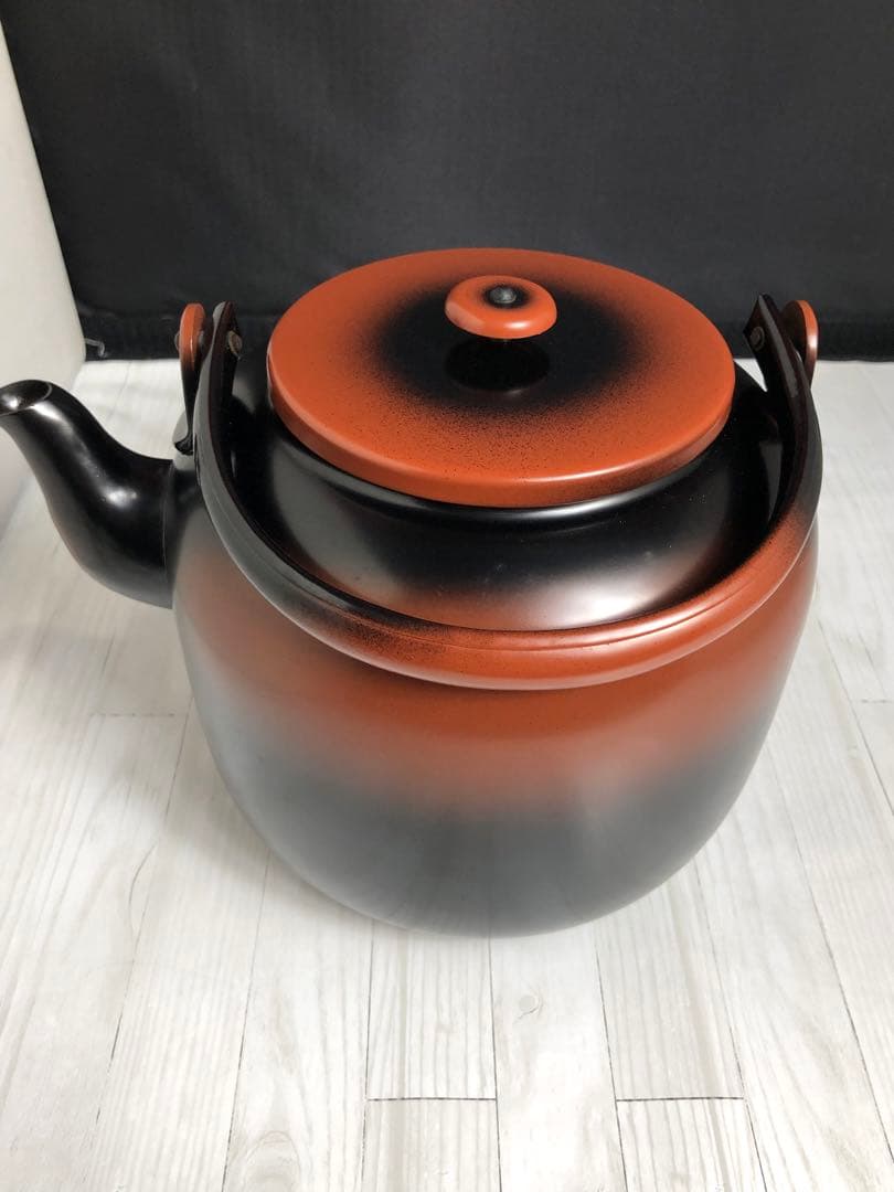 秀峰堂作 口蓋無腰黒やかん 水注 やかん 銅製 茶道具 箱付き - メルカリ