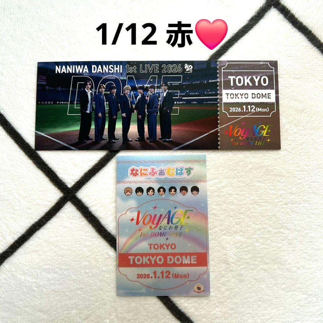なにわ男子 東京ドーム チケット型カード なにふぁむぱす 1/12 西畑