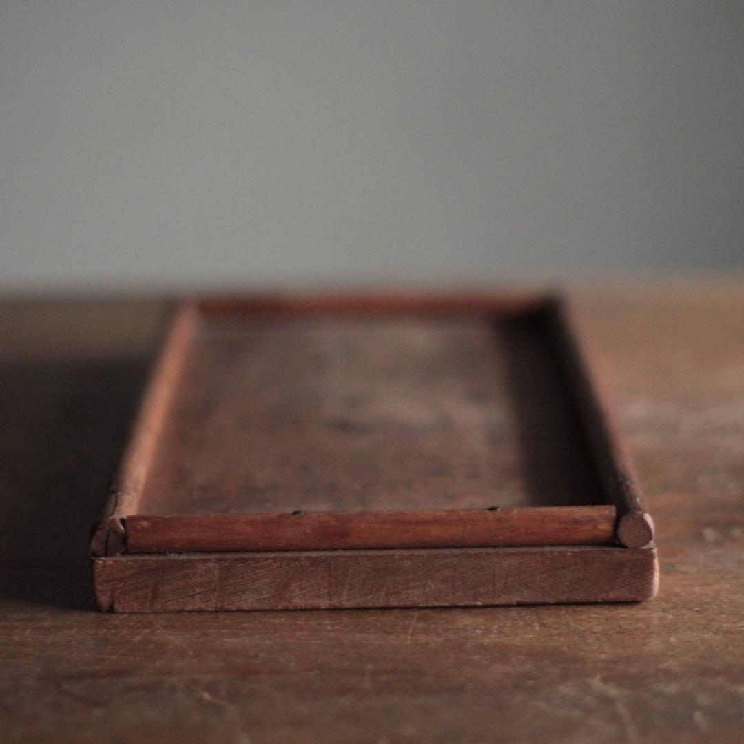 佳き木肌 木の トレイ トレー 古道具 アンティーク 煎茶道具 煎茶盆