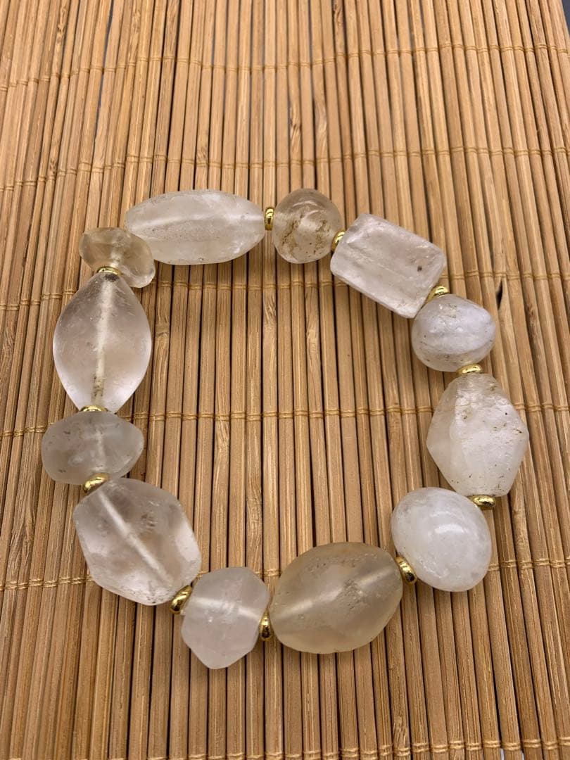 アンティークビーズ/水晶ブレスレット アンティークビーズブレスレット BB-003 | r.y.u.designworks