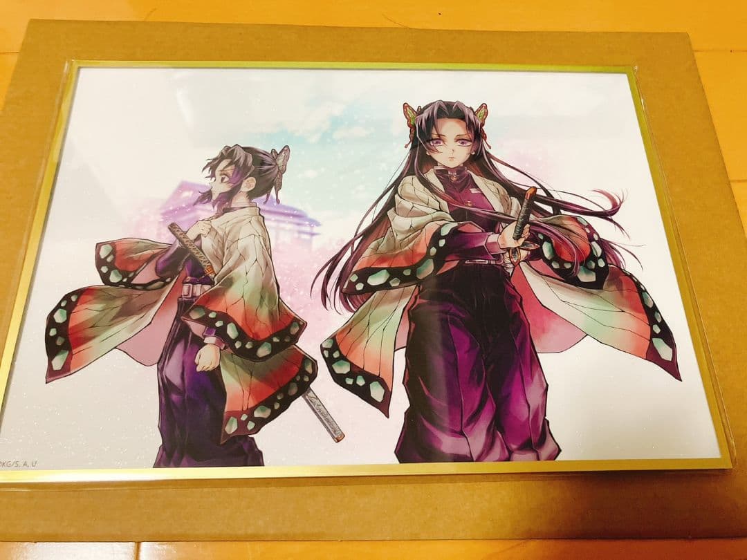 コミケ 鬼滅の刃 しのぶとカナエ リアルWEBSHOPくじ B賞 アクリル色紙