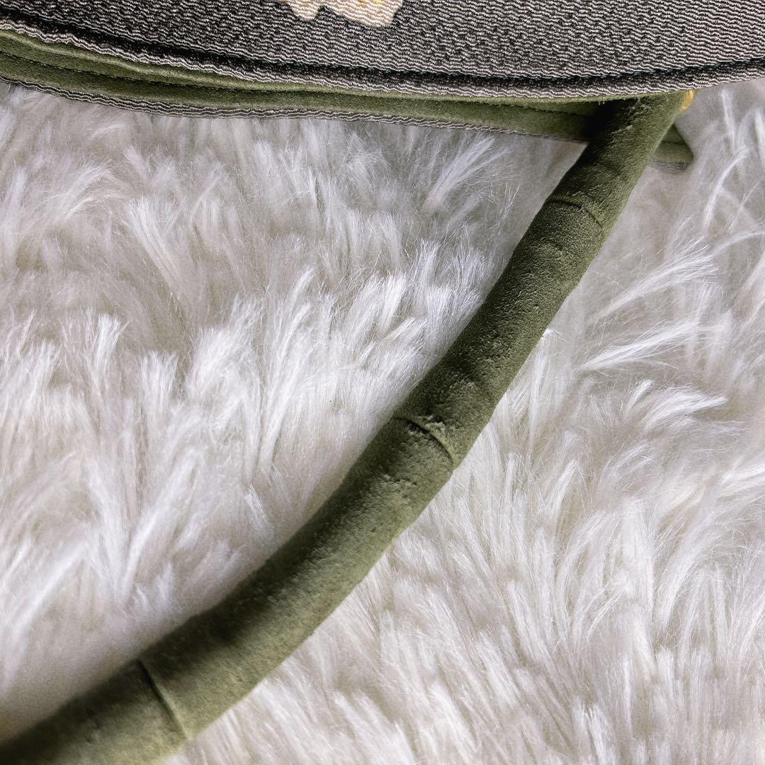 岡重 OKAJIMA オカジマ 京都 ハンドバッグ 和装 刺繍 日本製 絹 象