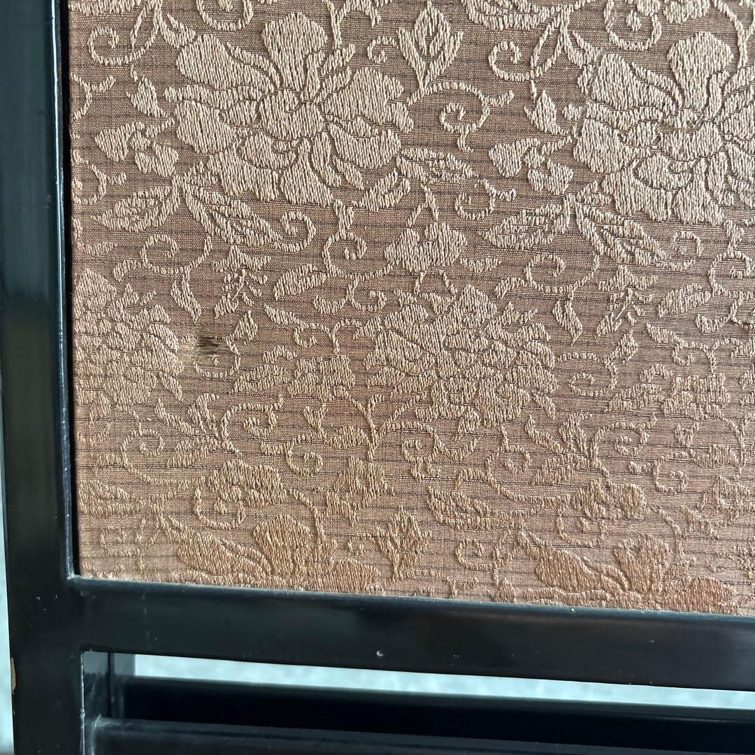 刺繍 屏風間仕切り パーテーション 菖蒲（あやめ）八つ橋（やつはし