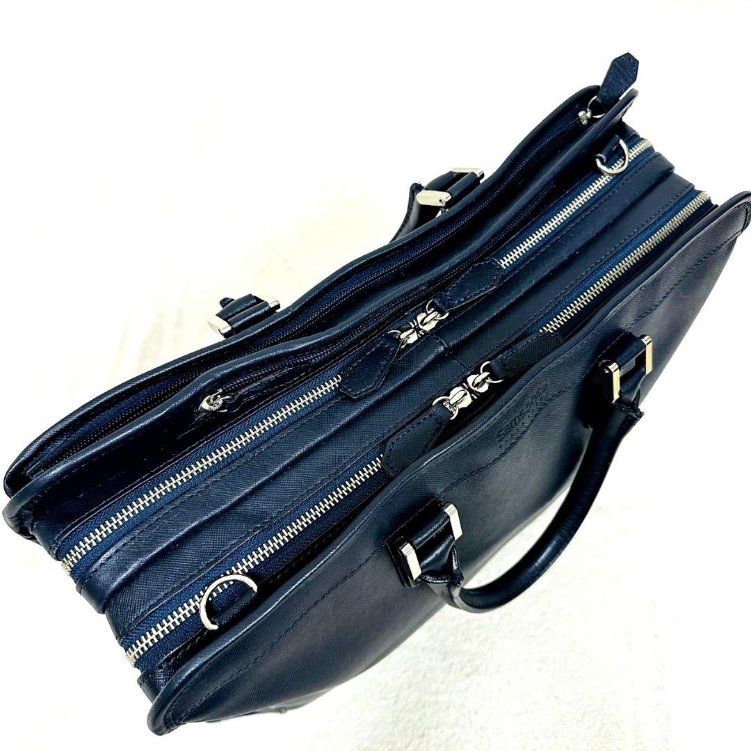 廃盤品 2way サムソナイトブラックレーベルデュモンクス 2層 ビジネスバッグ