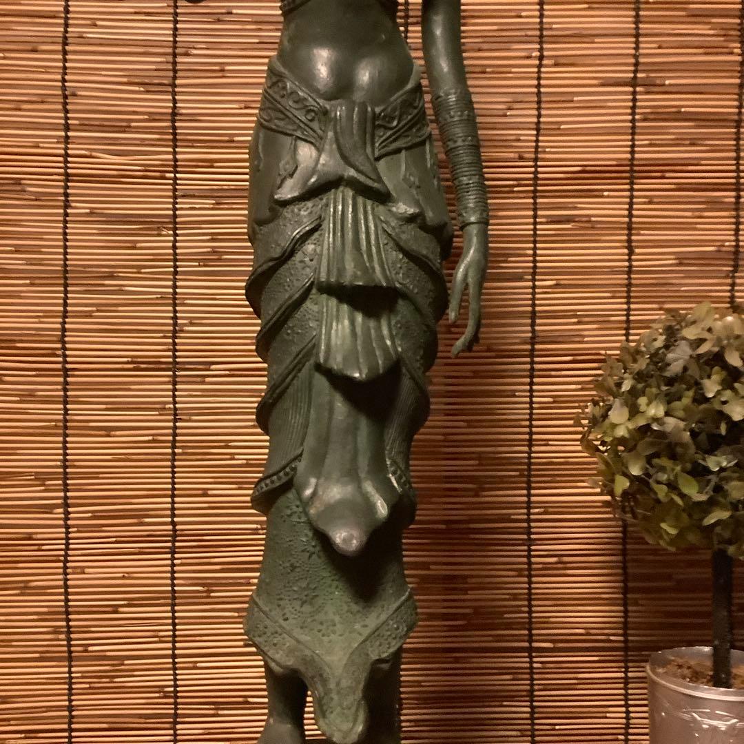 古玩・ビルマ期「女神像」土着信仰・ミャンマー・ダーミカラマ・ビルマ