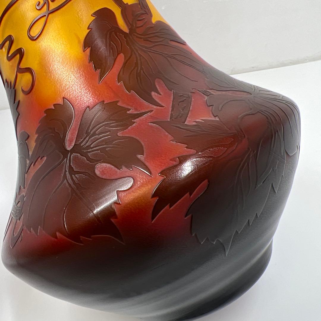 エミールガレ風花瓶 タカオ 36㎝ 東里7-0816①