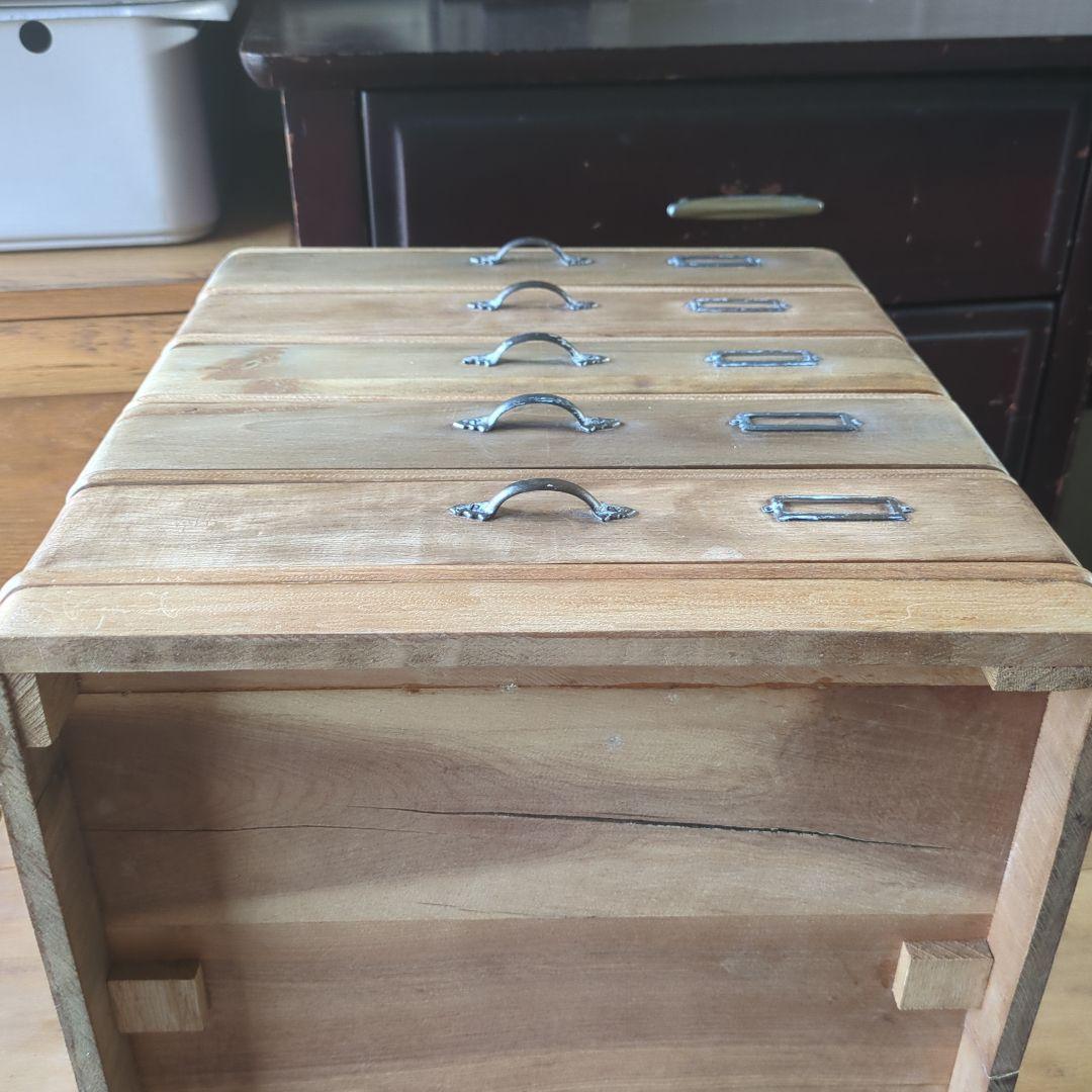 古道具 アンティークやや大きめ5段引き出し