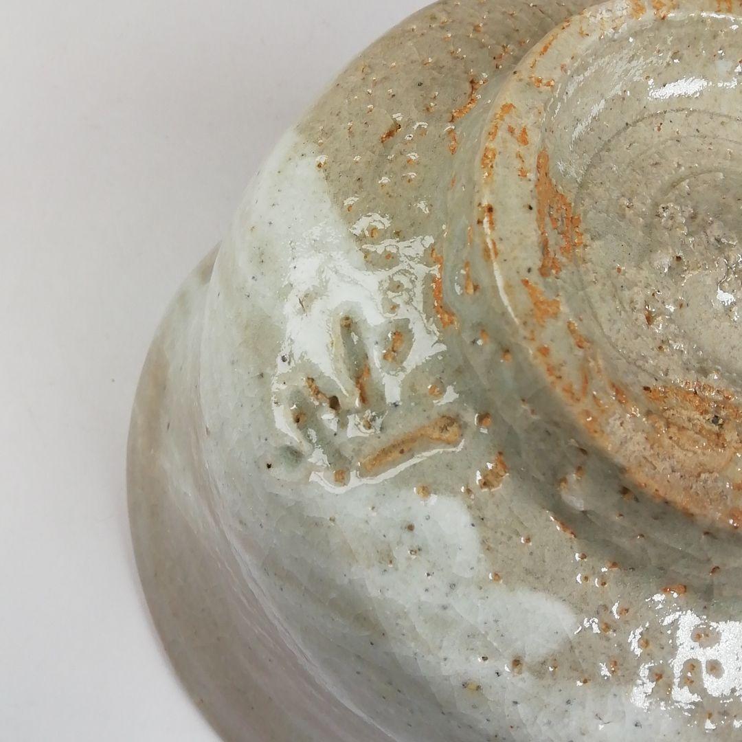 T463 茶碗 『御題 時』『福海窯 水野鉐一 作』 共箱 抹茶碗 茶道具