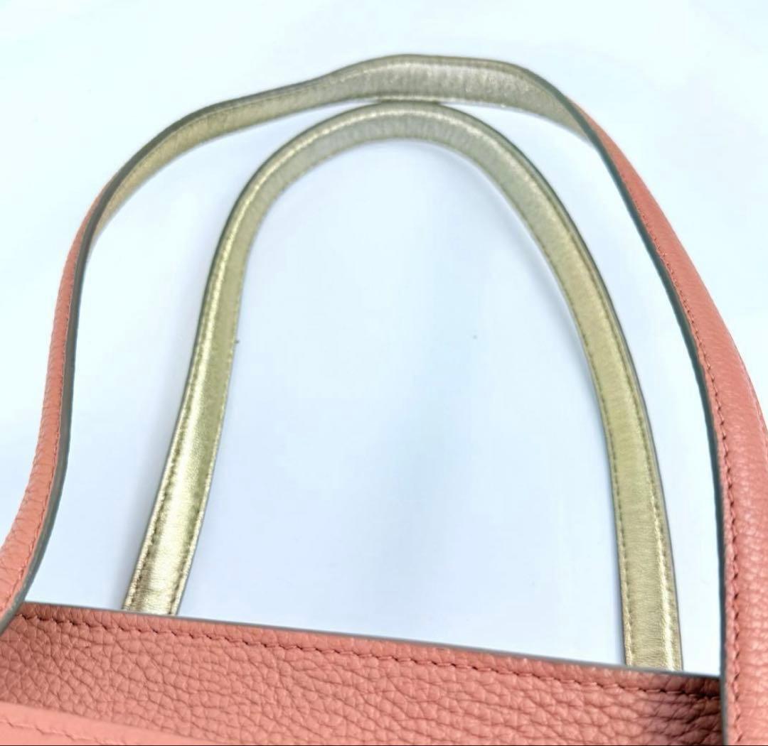 フェラガモ、エイミーピンク レザー トートバッグ