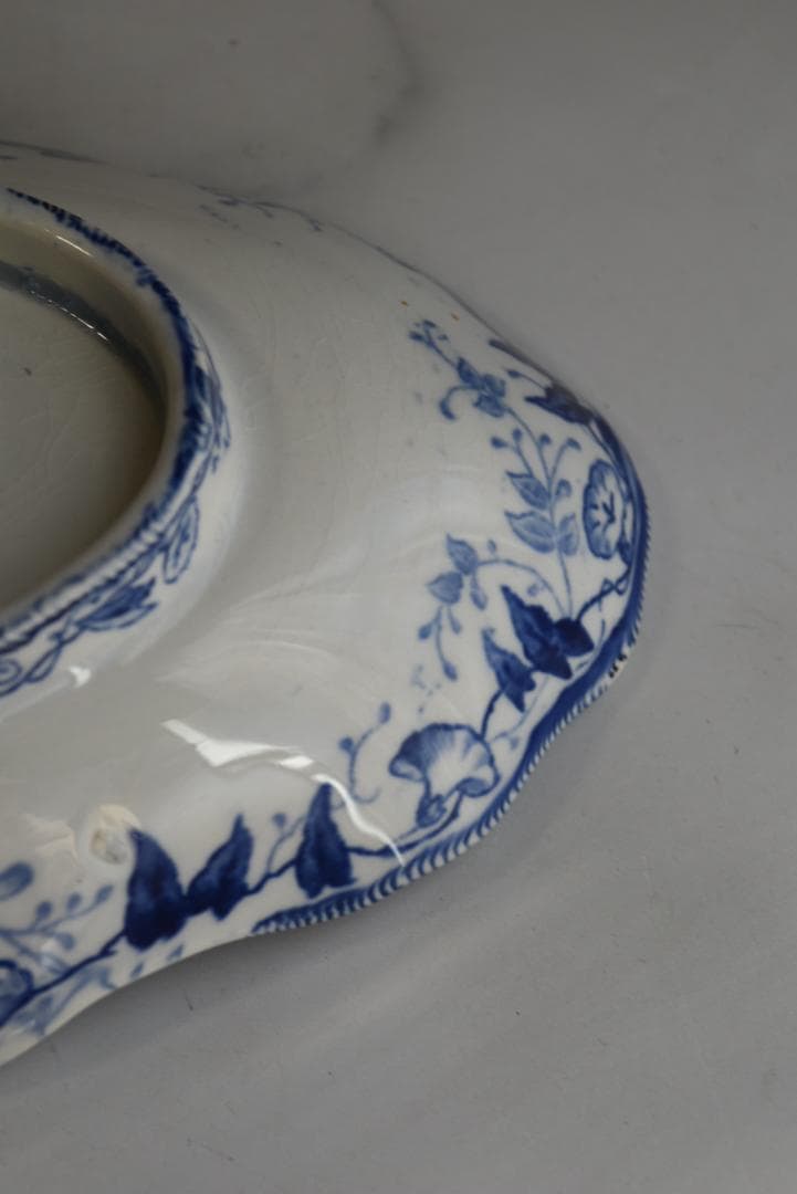 フランス19世紀 クレイユモントロー ラヴィエ皿 フローラ アンティーク